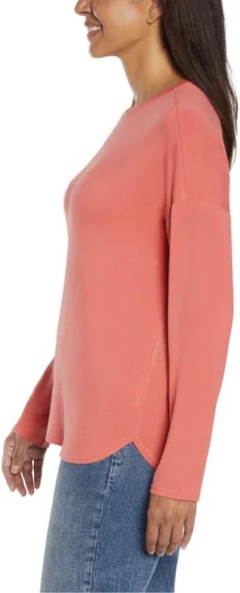 Gap Womens Luxe Long Sleeve Crew Neck Tee T-Shirt - Image 2