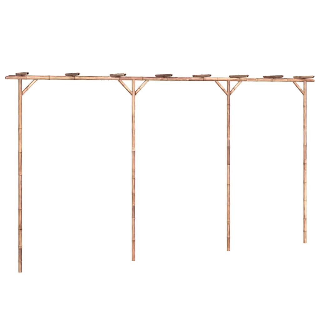 vidaXL Pergola Bambou 385x40x205 cm, tonnelle de Jardin, Support de Plantes, jardinière de pergola de Jardin, tonnelle de Patio, pergola de Jardin