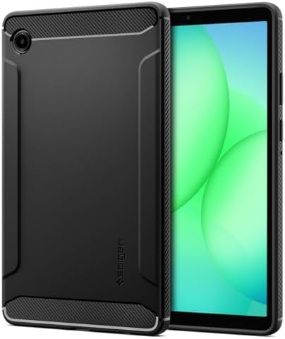 Spigen Rugged Armor | Samsung Galaxy Tab A11 Case [Flexible] [Slim Protection] 8.7 inch Protective Back Cover | TPU - Matte Black