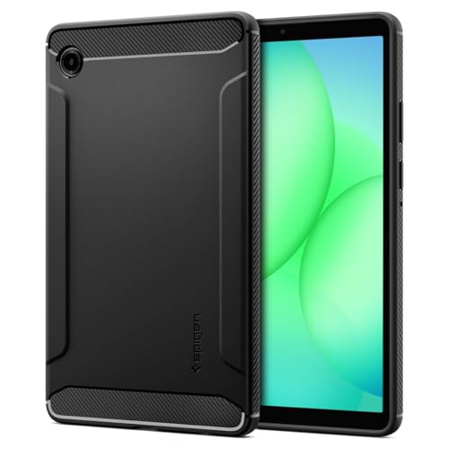 Image of Spigen Rugged Armor | Samsung Galaxy Tab A11 Case [Flexible] [Slim Protection] 8.7 inch Protective Back Cover | TPU - Matte Black