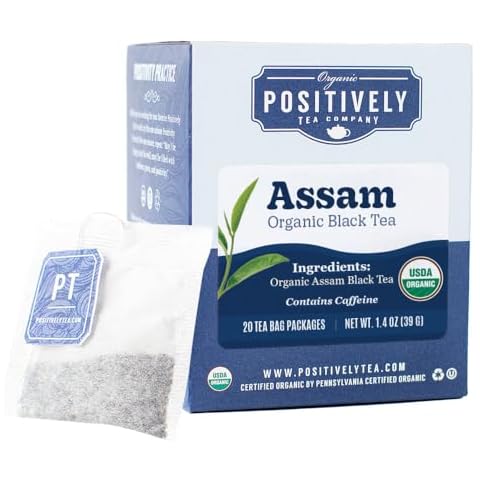 Organic Positively Tea Assam Black Tea Bags Cover