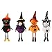 4 piezas decoración Halloween muñecas,fantasmas,adornos muñecas,colgantes colgar,calabazas,fantasmas,arañas,elementos brujas,espantapájaros festivales,exteriores,pared,fiestas navideñas,jardín