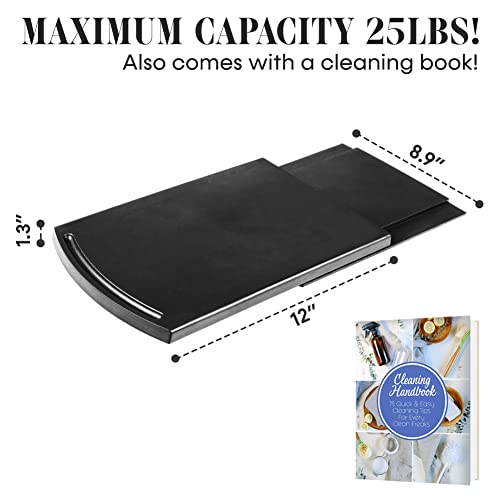 image for COMFECTO Multiuse Handy Caddy Sliding Tray, ABS Base Smooth Rolling Wh