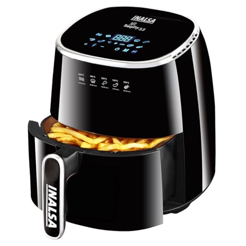 Inalsa Air Fryer For Home|5.5 L Capacity|1600 W With Smart Aircri...