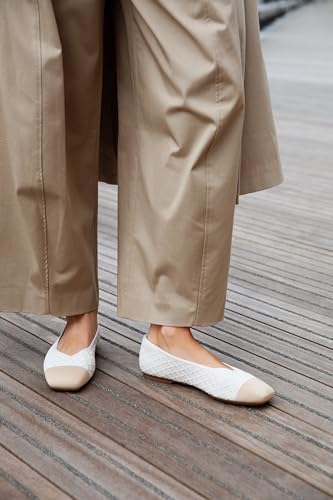 Image of VIVAIA Margot 3.0 Newly Upgraded Women's Ballet Flats Comfortable Square-Toe V-Cut Flats Casual Dress Washable Sustainable Shoes