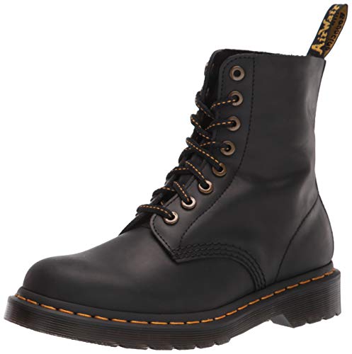 Dr. Martens unisex adult Lace Fashion Boot, Black Wild Buck, 5 Women 4 Men US Dr. Martens unisex adult Lace Fashion Boot, Black Wild Buck, 5 Women 4 Men US