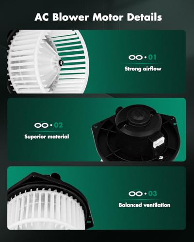 Image of SCITOO HVAC Heater Blower Motor Front Fit For INFINITI,For Nissan,For Subaru Models - For Baja,For I30,For I35,For Impreza,For Legacy,For Maxima,For Outback Replacement For # 700050