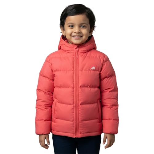 Image of Boldfit Winter Jacket for Kids, Warm Puffer Kids Winter Jacket, Unisex Kids Winter Jackets for Boys & Girls with Hood, Lightweight & Comfortable Winter Wear