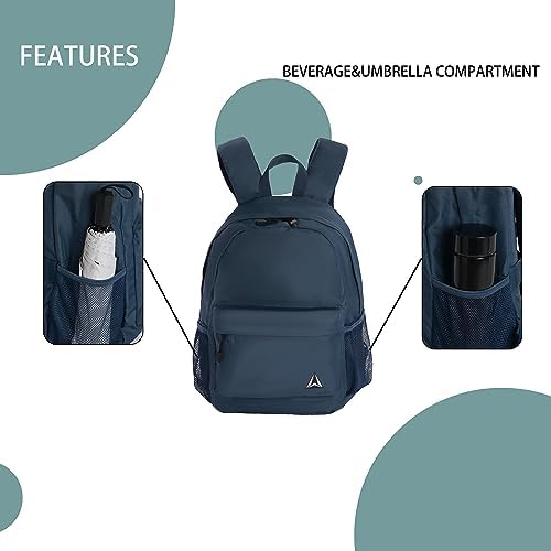 Cango Lightweight Daily Casual Large Capacity Water Resistant Backpack with Multiple Pockets for College, Workplace and Travel Blue Casual Backpacks image 4 of 6 B0CC4F46WK