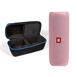 JBL Flip 5 (Pink) + Bundle with divvi! Protective Hardshell Case
