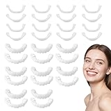 8 Sets Zähne zum Aufstecken Veneers Zahnersatz zum Aufstecken Zahnblende Künstliche Natürlich Unsichtbar Und Angenehm zu Tragen Geeignet für Fotoshootings Reden Partys Hochzeiten Und Den Alltag