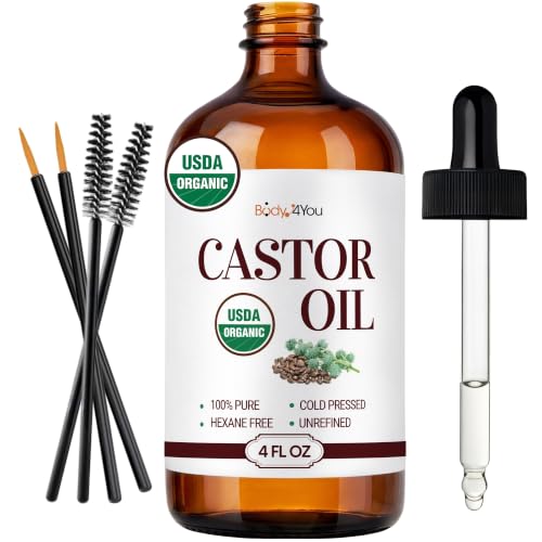 BodyJ4You Castor Oil for Hair Growth - Dry Scalp Serum Beard Hair Treatment