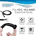 HQRP 3-Pack Cord Protector Strain Relief Rubber Boot fits 12/3, 14/3 AWG Electrical Cords Power Tools Sander Router Circular Saw Grinder Drill