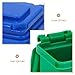 Kisangel 5pcs Mini Trash Can Toy Mini Wheelie Bin Dollhouse Garbage Cans Miniature Sorting Garbage Bin Model for 1: 12 Scale Life Scene