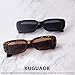 KUGUAOK Retro Rectangle Sunglasses Women and Men Vintage Small Square Sun Glasses UV Protection Glasse