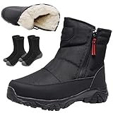 zardvern Men’s Waterproof Orthotic Winter Work Boots,...