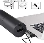 Handheld Mini Vacuum Cleaner,Small Hand Held Vacuum Cordless USB Rechargeable,Dust Buster and Blower 2 in 1, Easy to Clean Car, Desktop,Keyboard,Computer, Kitchen（ Dark Gray）