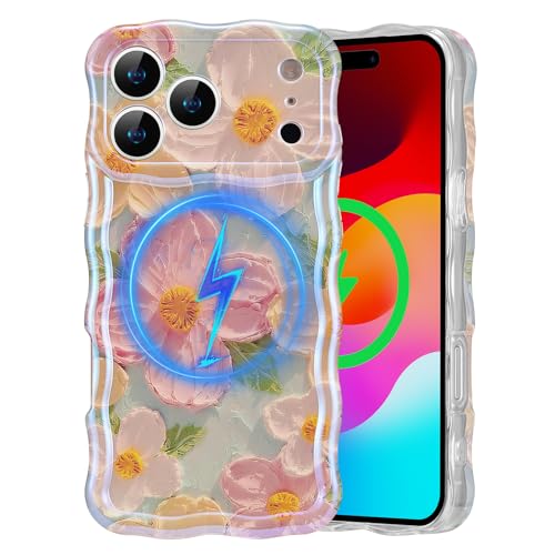 Coque antichoc iPhone 17 Pro Max MagSafe peinture huile anti-glisse