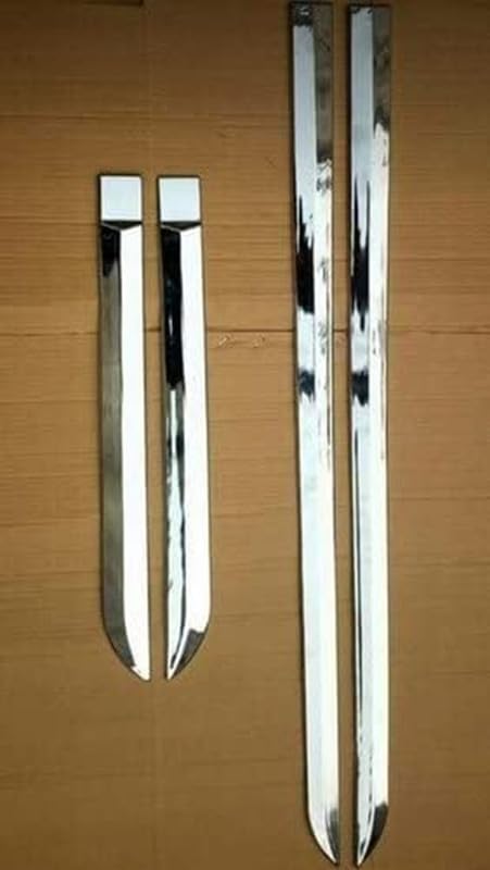 Image of Car Side Beading | Side Cladding | Door Garnish | Door Protector Chrome | Bumper Protector | Car Door Cladding Side Beading for Maruti Suzuki Brezza Manual (2022-2026)