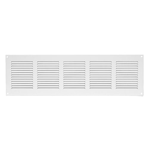 500x200mm Weiß Lüftungsgitter Abschlussgitter Insektenschutz Abluft Zuluft Metall Gitter