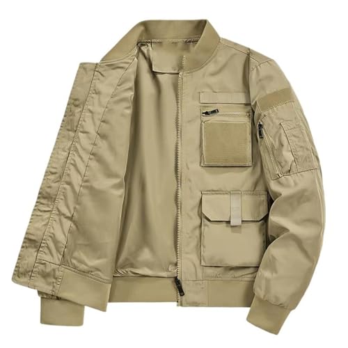 Veste vol travail homme GUOYUXIAO kaki veste de baseball