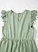 blibean Tween Girls Dress Summer Fashion Sleeveless Semi Formal Dresses Kids Solid Lace 2025 Midi Wedding Gust Bridesmaid Outfits Elegant Fancy Party Flare Clothes Size 12-13 Years Green