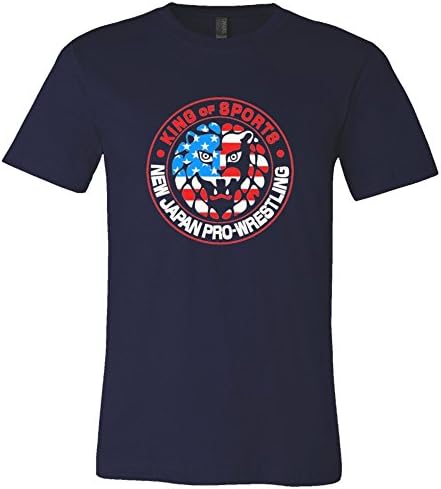 Mens/Unisex New Japan Pro-Wrestling Lion Mark USA Soft HQ Fashion Tee