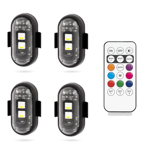 XINGWU 4PCS Wireless Led Strobe Lights with Remote Control...