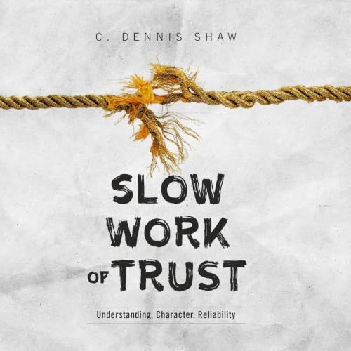Diseño de la portada del título Slow Work of Trust