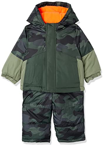 OshKosh B’gosh Baby Boy Snowsuit Set, Green CAMO, 18 Months