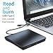 JKNJX External DVD Drive,USB 3.0 and Type-C CD DVD Disc Reader Writer Burner Player,Slim and Portable CD DVD +/-RW Optical Drive for PC Laptop Desktop MacBook Mac Windows 7/8.1/10/11 Linux OS Apple