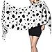 ZFYIPOK Women's Fashion Scarves, Dalmation Print Halloween Wraps Comfortable Long Shawl Winter Soft Warm Scarf