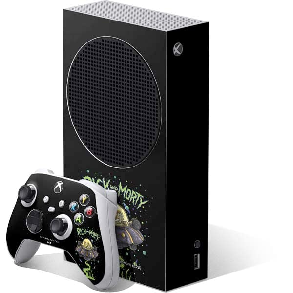 Skinit Decal Gaming Skin Compatible with Xbox Series S Bundle - Officially Licensed Adult Swim Rick and Morty Family Wagon Design