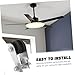 Tofficu Lighting Accessories Adjustable Ceiling Fan Mounting Tool Pulley System for Vintage Pendant Lamps and Grow Lights Versatile Wall Bracket for Easy Installation