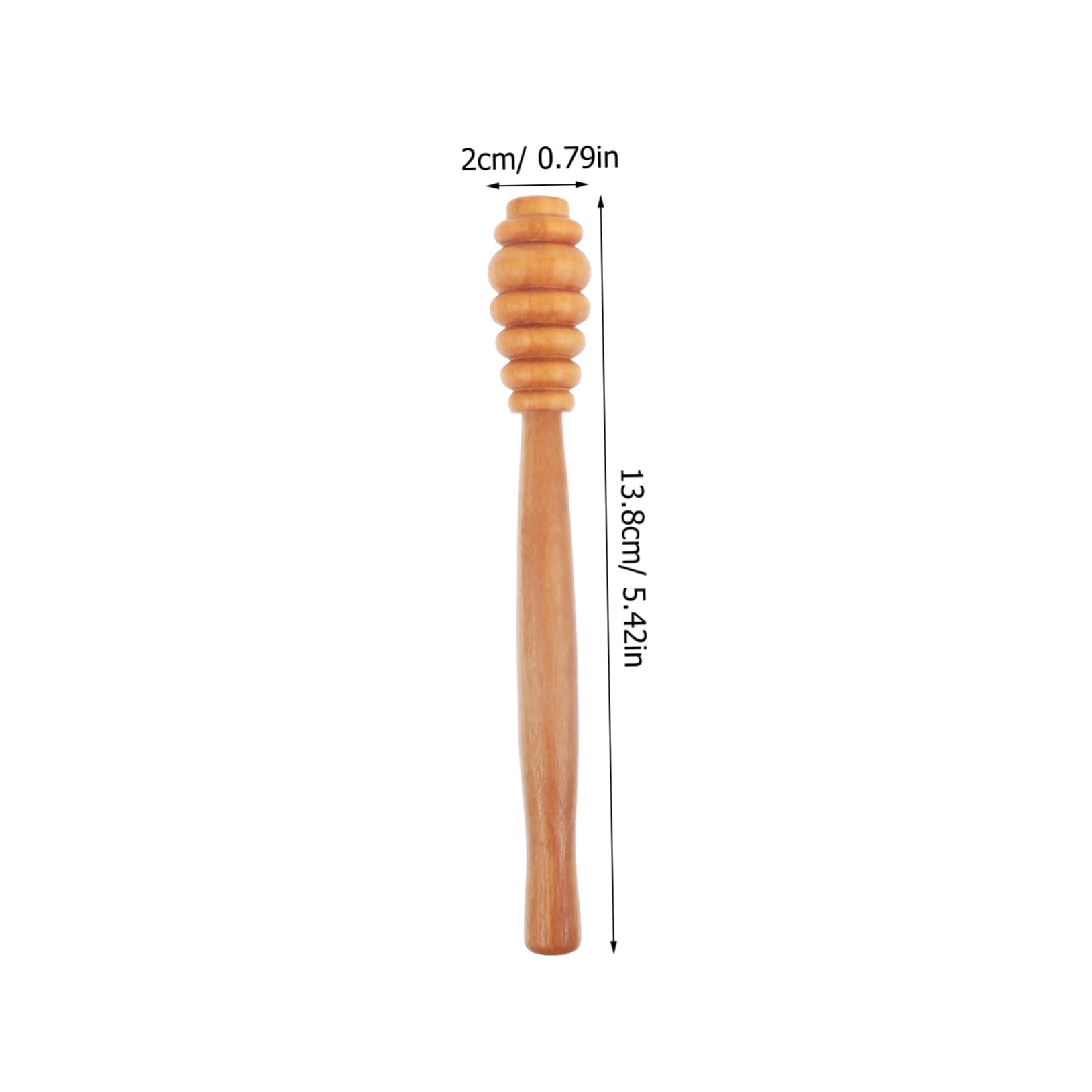 STOBAZA Wooden Honey Stir Stick Portable Jar Pot for Easy Honey Collection Stirring