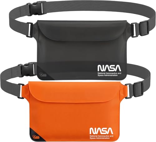NASA Waterproof Fanny Pack with AirLock Seal IP68 Certified (2 Pack)
