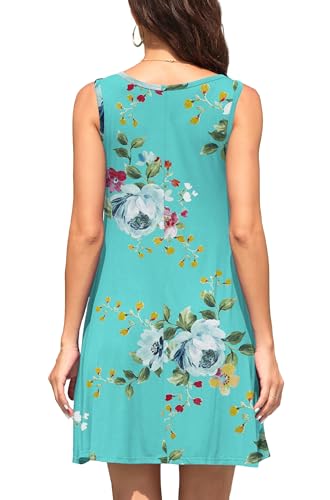 Image of WEACZZY Women Summer Casual Swing T Shirt Dresses Beach Cover up Loose Dress