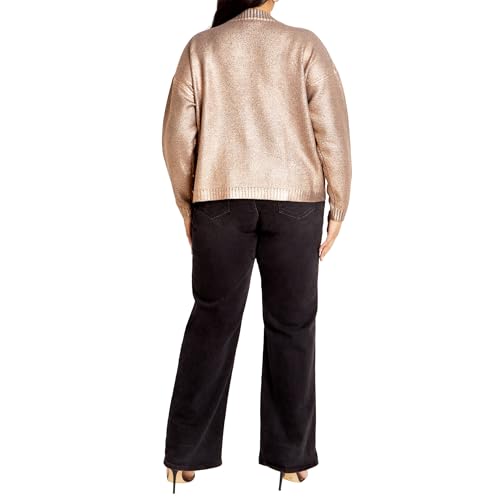 Image of City Chic Plus Size Jumper Iliana in Silver