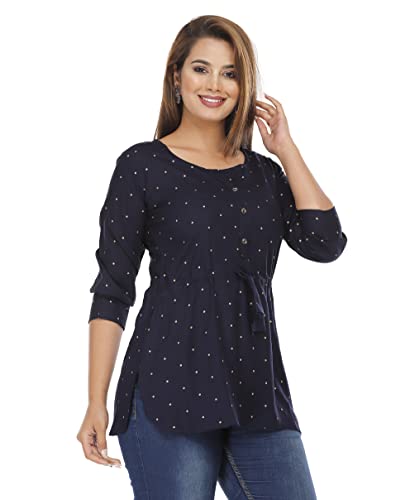 Image of J Y JYOKU Women's TOP Navy Blue