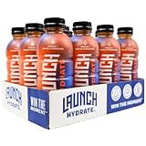 Launch Hydrate Sports Drink, Orange, 16 Fl Oz, Electrolytes, Vitamins and Minerals Packed, Perfect f