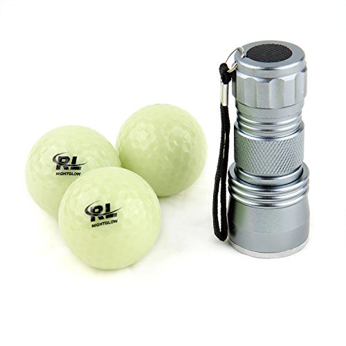 R&L Fluorescent Glow Golf Balls 3 Pack