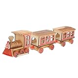 Hecho de madera y abs, este de tren es muy resistente y duradero para un prolongado, de tren de juguete