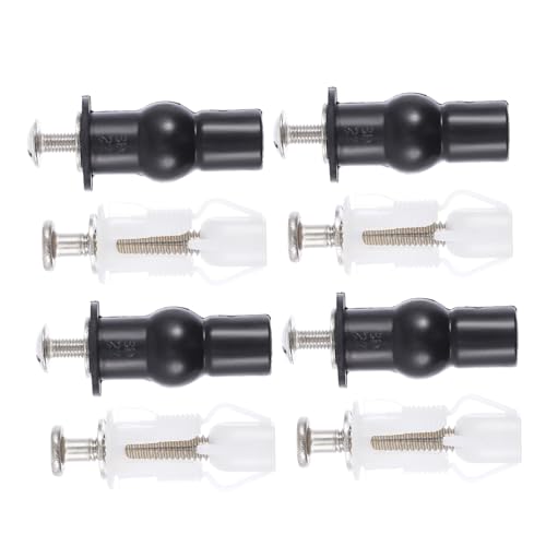 KOCKSHION 8個トイレボルトキット 耐摩耗性ナイロン膨張ネジ トイレ固定用 小型トイレボルト 安定した取付け 交換用ハードウェア 簡単メンテナ