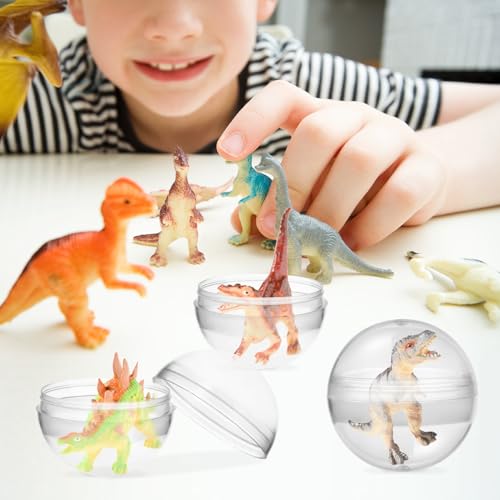 Healifty 100 Stück Plastikkugeln zum Füllen von Weihnachtskugeln Transparente Acryl-Bastelkugeln Lotteriekugel für Greifer Kaugummiautomat Eier zum Spielen für Spielepartys 3,2 cm