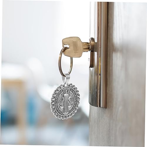 Péndulo rectangular de metal retro para reloj de pared y soporte 5