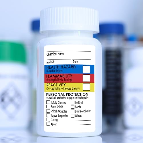 image for Safety Supply Mart SDS Stickers 500 Stickers - 2 Rolls of 250, 1.5