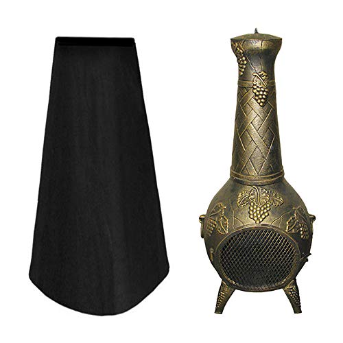 jxjarnet Outdoor Chiminea Cover Heavy Duty Garden Patio Heater Waterproof Protector Sun UV 1.2m High
