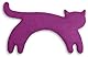LESCHI Wärmekissen - Körnerkissen für Mikrowelle - Tier Katze Lila - anschmiegsames Nackenkissen mit Bio Weizen - ideal als Wärmespender im Winter und bei Verspannungen an Nacken Schulter Hals