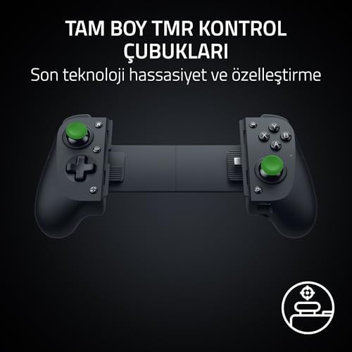 Razer Kishi V3 - iPhone ve Android akıllı telefonlar için tam boyutlu mobil kontrol cihazı - USB-C Tak ve Çalıştır - Kayma önleyici analog çubuklar - 12 düğme - Sensa HD Haptics - Siyah - Görsel 5
