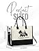 InnoBeta Scottish Terrier Gifts for Women, Scottish Terrier Tote Bag with Top Zipper Closure and Shoulder Strap for Christmas, Birthday and Every Special Occasion